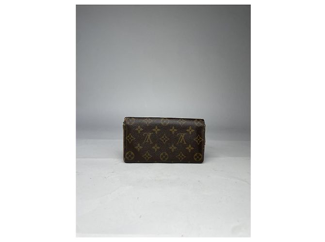 Billetera de cuero marrón Pallas de Louis Vuitton Castaño - vista 2