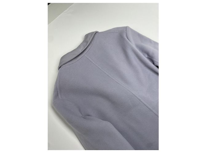 Abrigo trench de lana gris Giorgio Armani - vista 4