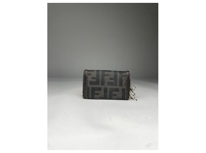 Borsa in cotone marrone Fendi - vista 2