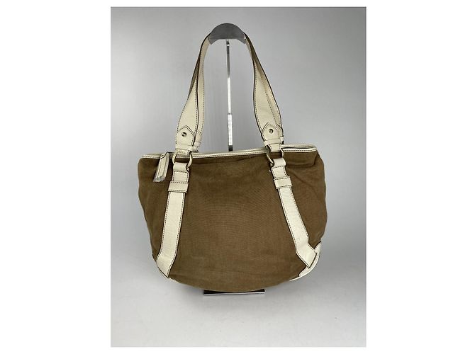 Céline Borsa a mano in pelle bianca Celine Clasp Bianco - vista 4