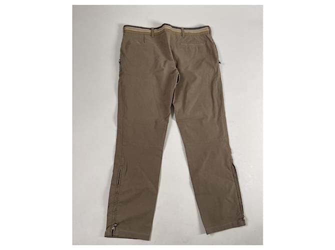 Pantalón de algodón marrón Prada Castaño - vista 5