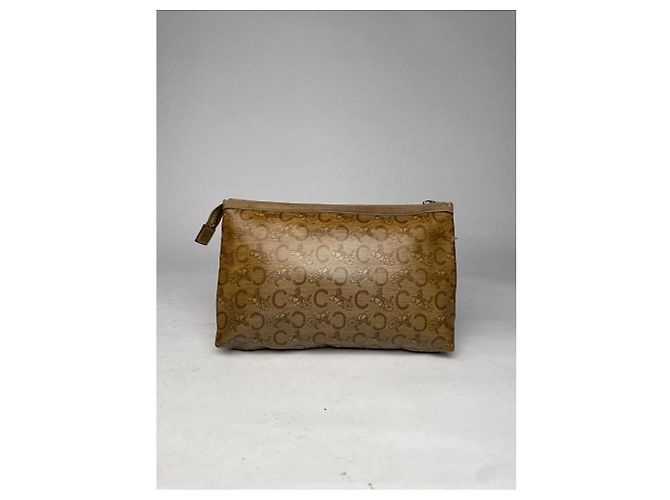 Céline Clutch in pelle marrone vintage Celine Triomphe - vista 4
