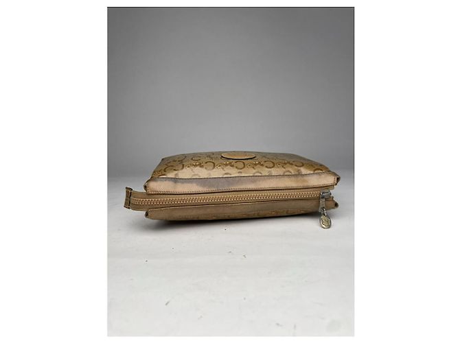 Céline Clutch in pelle marrone vintage Celine Triomphe - vista 5