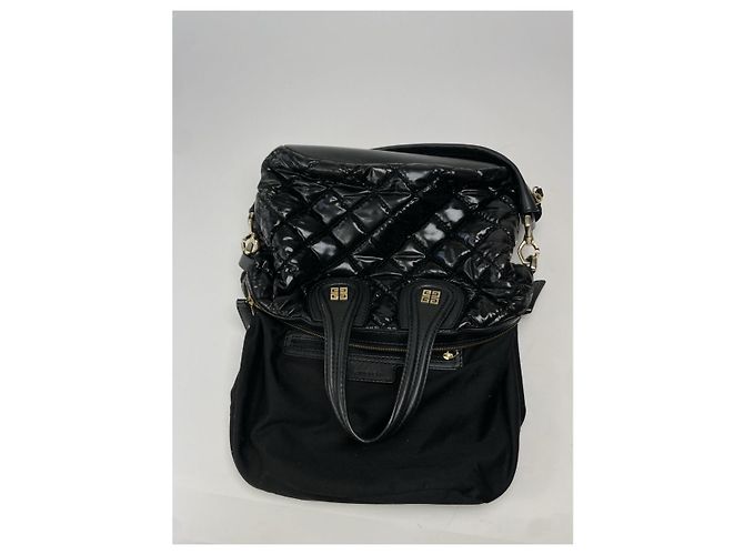 Borsa a mano Givenchy Nightingale in pelle verniciata nera Nero - vista 2