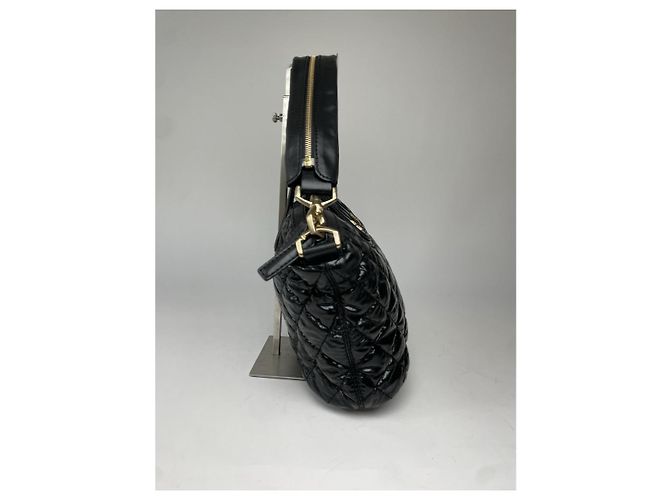 Borsa a mano Givenchy Nightingale in pelle verniciata nera Nero - vista 3