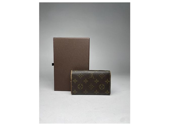 Billetera de cuero marrón Joséphine de Louis Vuitton Castaño - vista 2