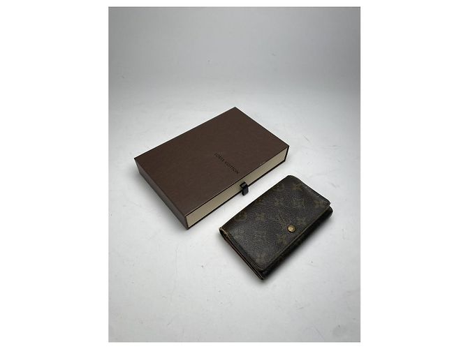 Billetera de cuero marrón Joséphine de Louis Vuitton Castaño - vista 3