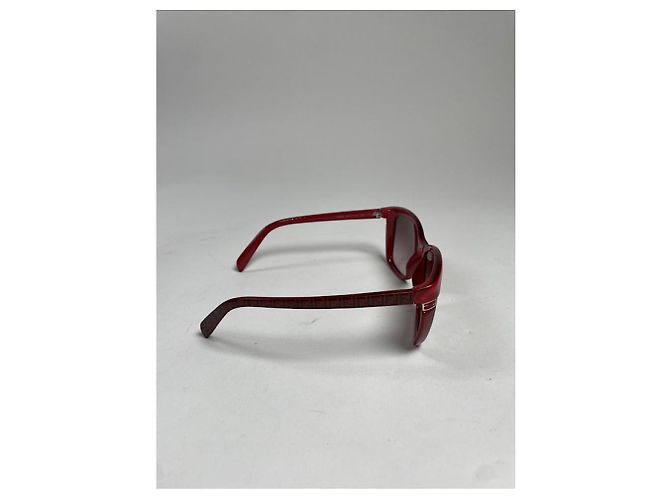 Occhiali da sole in plastica rossa Fendi Rosso - vista 2