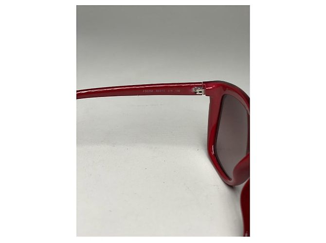 Occhiali da sole in plastica rossa Fendi Rosso - vista 5