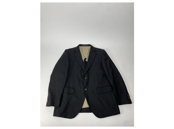 Autre Marque Non Signé / Unsigned Black Wool Suit - view 2