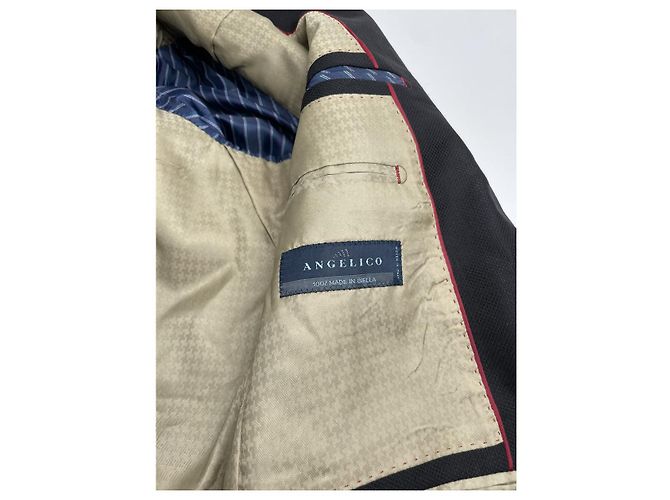Autre Marque Non Signé / Unsigned Black Wool Suit - view 4