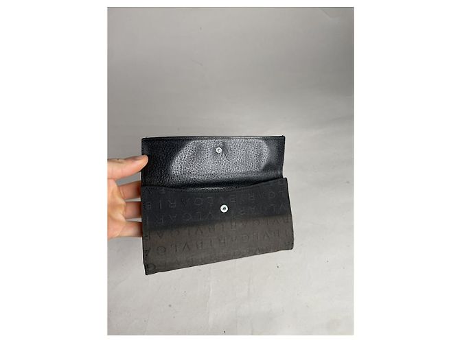Bulgari Bvlgari Serpenti schwarze Lederbörse - Ansicht 4