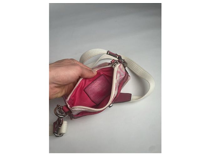 Coach Signature Sufflette rosa Baumwollhandtasche Pink - Ansicht 3