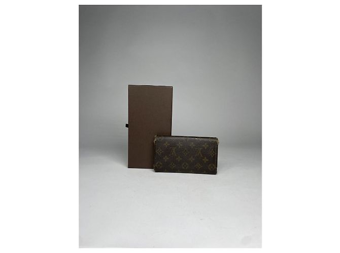 Cartera de cuero marrón Eugénie de Louis Vuitton Castaño - vista 2