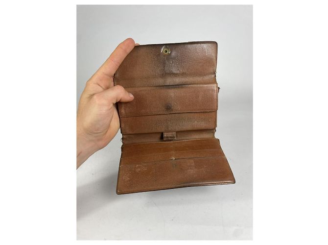Cartera de cuero marrón Eugénie de Louis Vuitton Castaño - vista 5