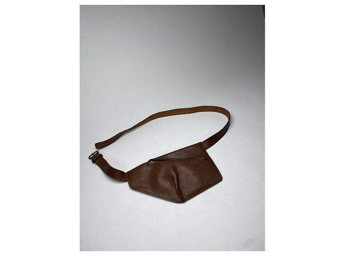 Y'S Borsa in pelle marrone Y - vista 2
