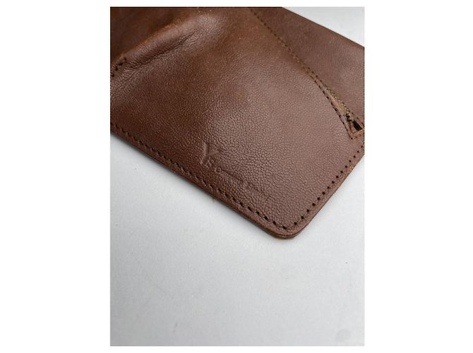 Y'S Borsa in pelle marrone Y - vista 3