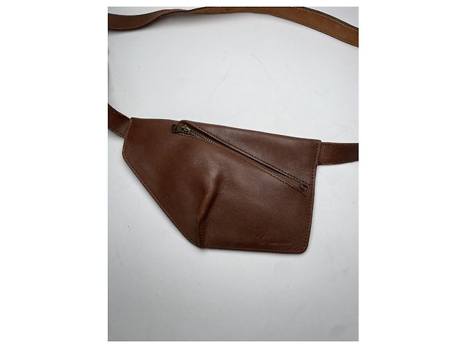 Y'S Borsa in pelle marrone Y - vista 5