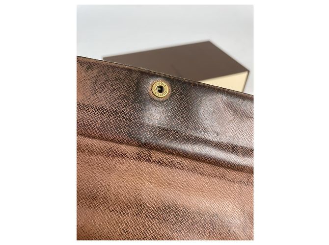 Billetera de cuero marrón Louis Vuitton Kimono Castaño - vista 4