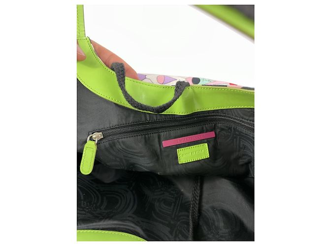 Emilio Pucci mehrfarbige Baumwollhandtasche Mehrfarben - Ansicht 4