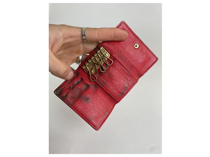 Borsa in pelle rossa Marc Jacobs Snapshot Rosso - vista 3