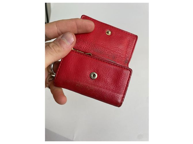 Borsa in pelle rossa Marc Jacobs Snapshot Rosso - vista 4