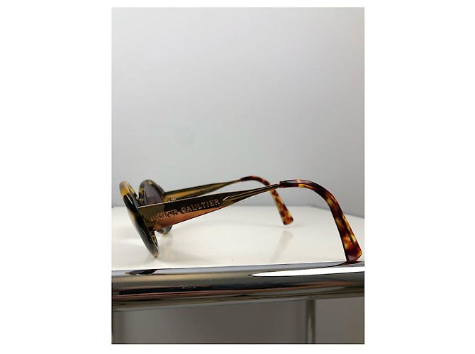 Gafas de sol de metal marrón Jean Paul Gaultier Castaño - vista 4