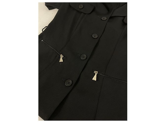 Fendi schwarze Polyesterjacke - Ansicht 2