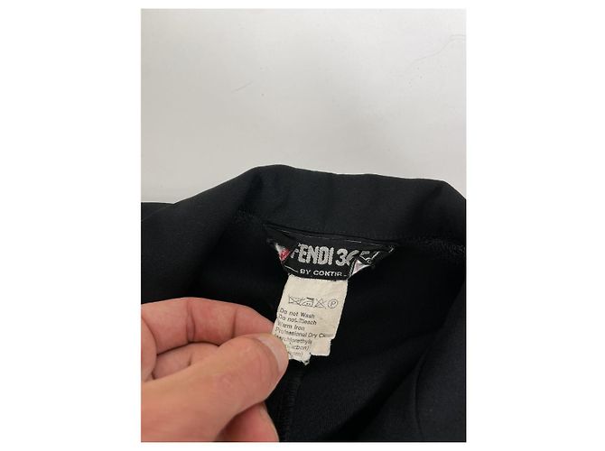 Fendi schwarze Polyesterjacke - Ansicht 3