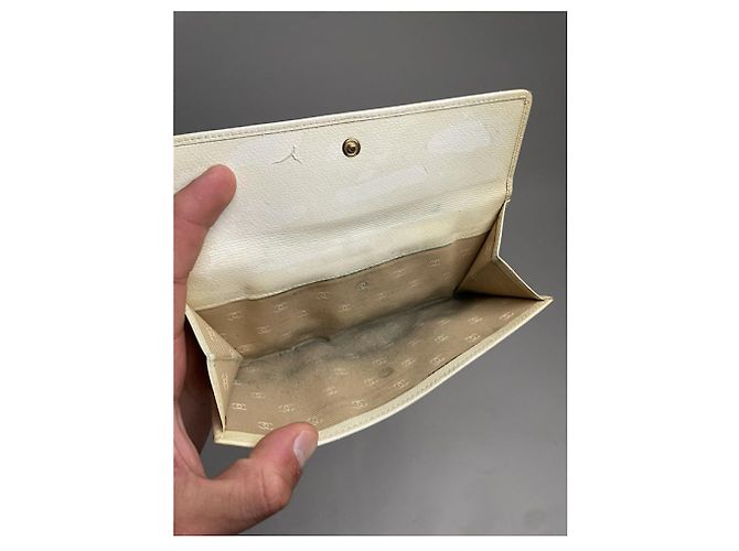Cartera de cuero blanco Chanel Timeless/Classique - vista 5