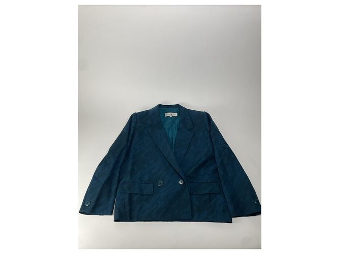 Abrigo trench de lana azul Dior - vista 2