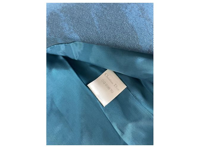 Abrigo trench de lana azul Dior - vista 4