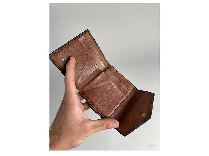 Billetera de cuero marrón Louis Vuitton Kimono Castaño - vista 5