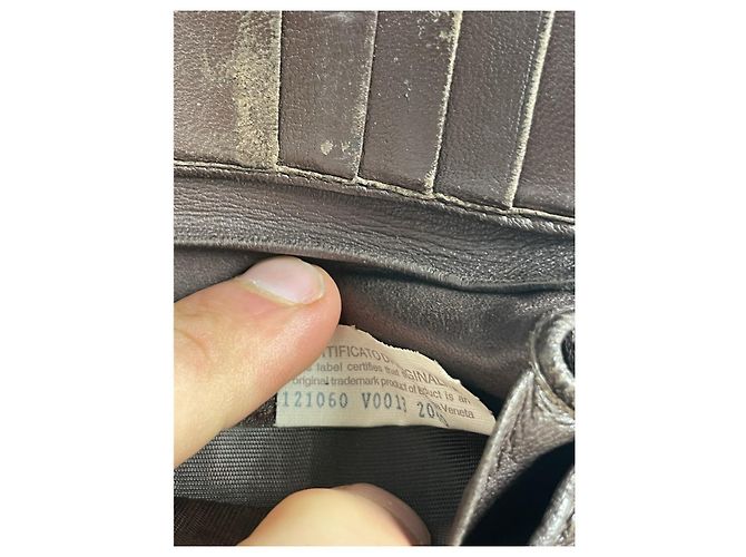 Billetera de cuero marrón Intrecciato de Bottega Veneta Castaño - vista 5