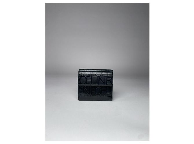 Céline Celine Triomphe Black Patent Leather Wallet - view 2