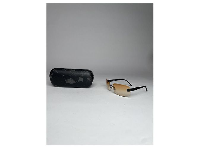 Chanel orange Metallsonnenbrille - Ansicht 2