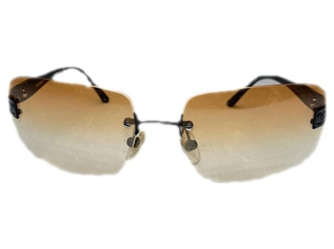 Chanel orange Metallsonnenbrille - Ansicht 4