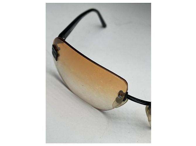 Chanel orange Metallsonnenbrille - Ansicht 5