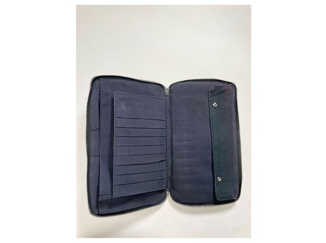 Clutch in cotone nero Hermès - vista 4