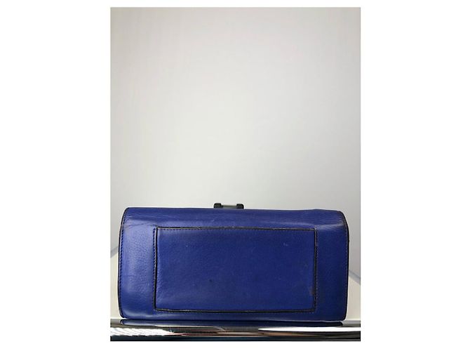 Céline Cartera de charol azul marino Celine - vista 3