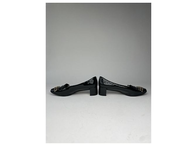 Louis Vuitton Upper Case Black Patent Leather Flat - view 3