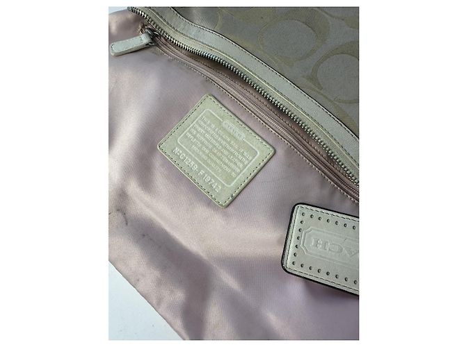 Borsa in pelle bianca Sufflette Signature di Coach Bianco - vista 3