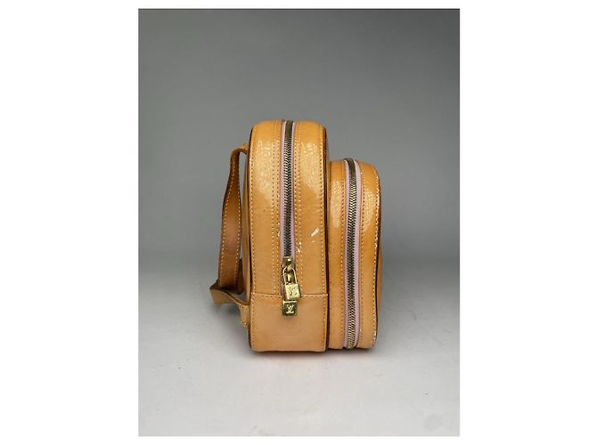 Louis Vuitton orange Leder-Rucksack - Ansicht 3