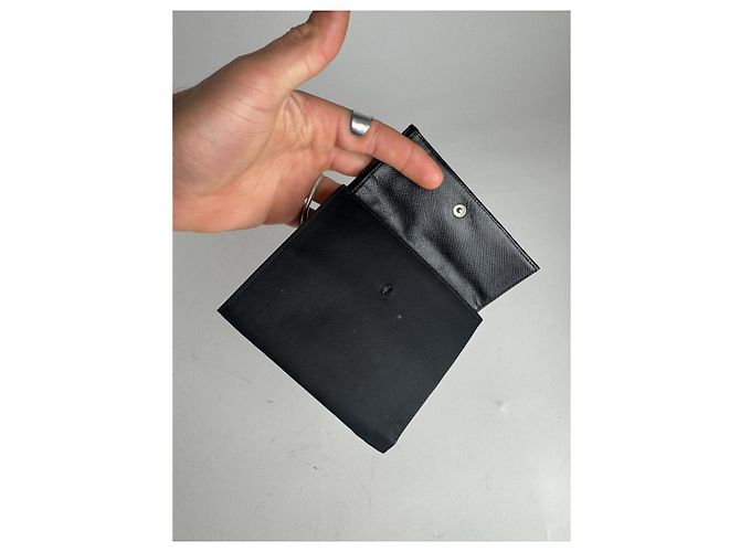 Prada Tessuto  Black Leather Wallet - view 3