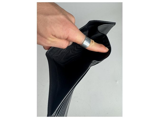 Prada Tessuto  Black Leather Wallet - view 5
