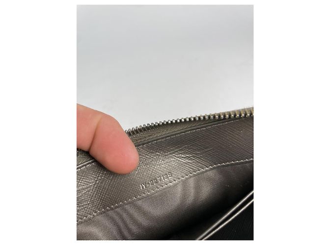 Salvatore Ferragamo Geldbörse aus anthrazitfarbenem Leder Anthrazitgrau - Ansicht 4