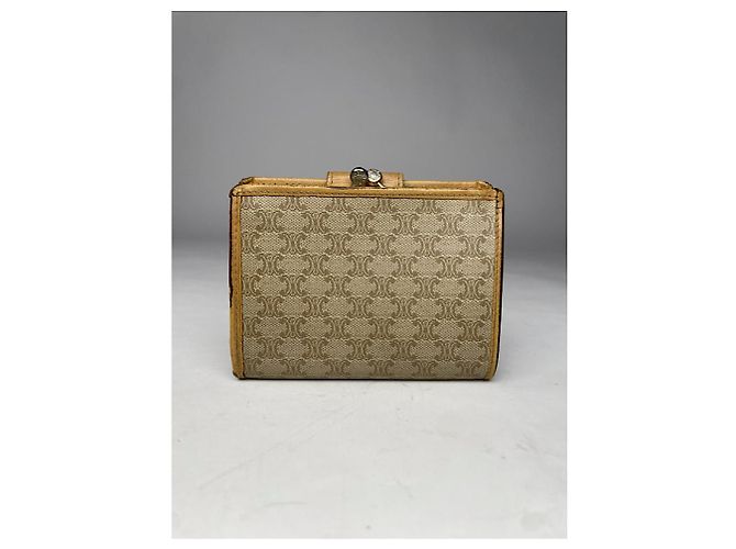 Céline Cartera de cuero beige Celine Triomphe - vista 2