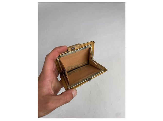 Céline Cartera de cuero beige Celine Triomphe - vista 3