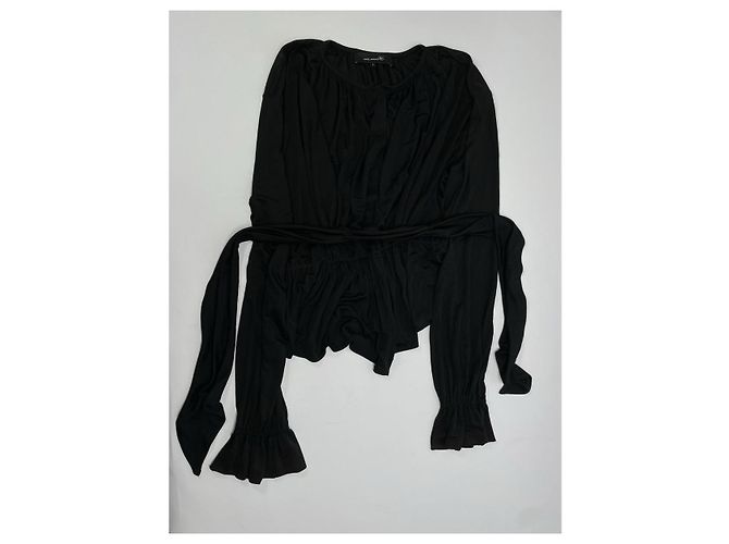 Schwarzer Polyamid-Trenchcoat von Isabel Marant - Ansicht 2