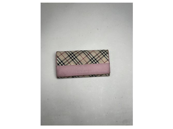 Cartera de cuero rosa Burberry - vista 3